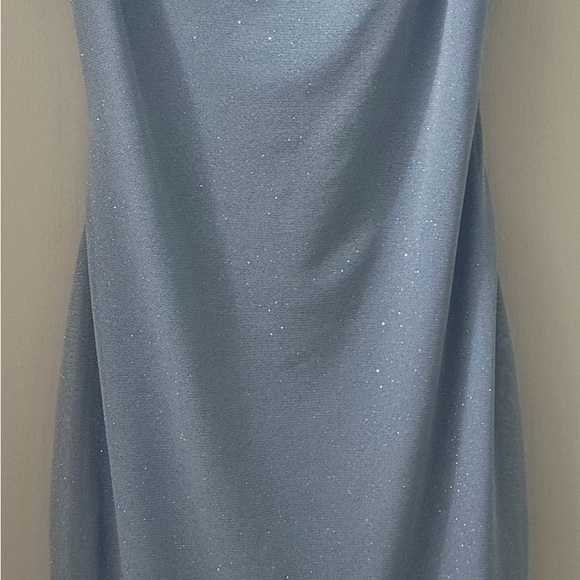 Elegant Light Blue Sparkle Dress - Picture 2 of 3